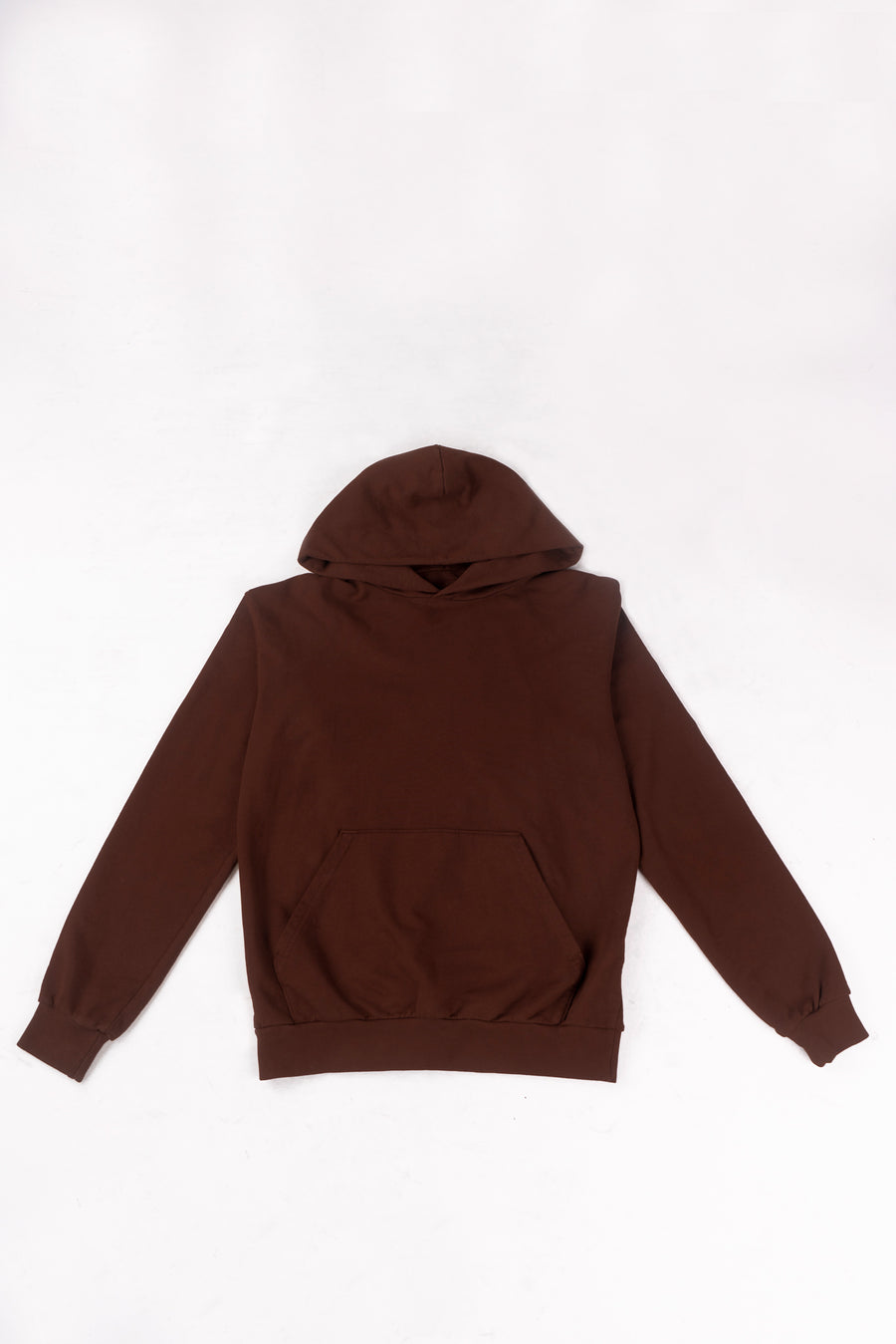 Plain best sale brown hoodie